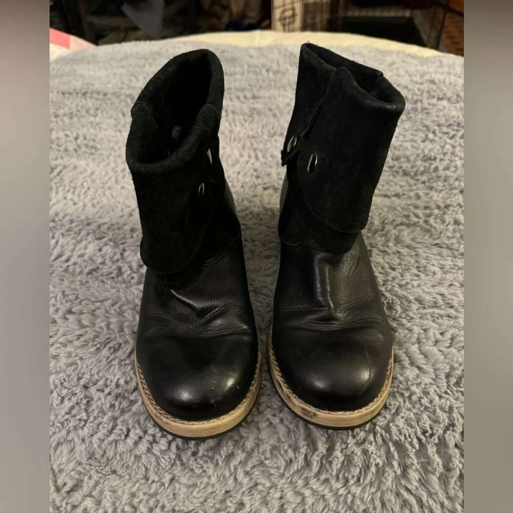 CLARKS Women’s Black Volara Sky Motorcycle Boots Size 7